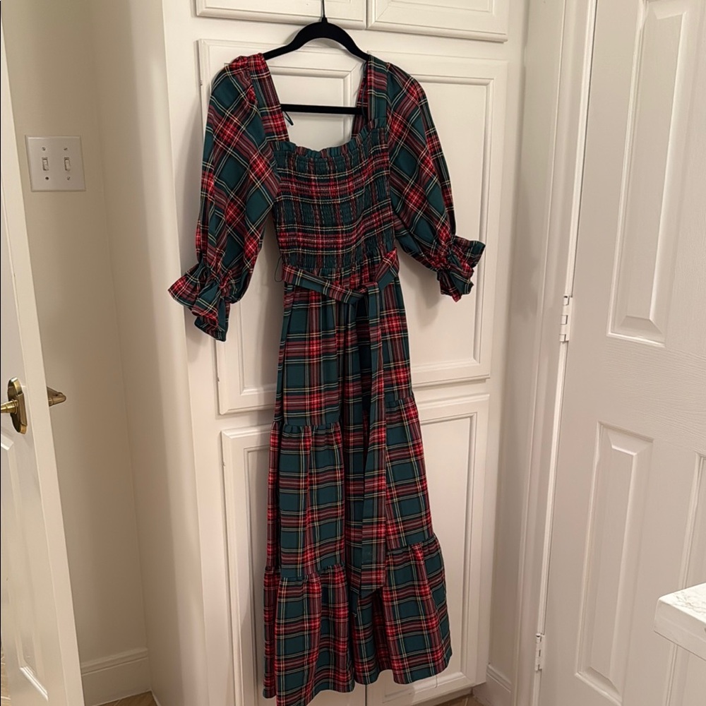 Plaid Long Sleeve Dress worn 1 time perfect condition